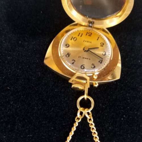 Zaria 21 jewels pendant watch like new from USSR
