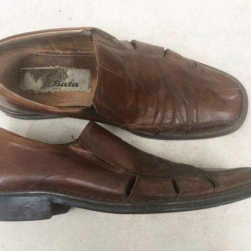Bata men's shoes used, brown, size 42, slip-ons