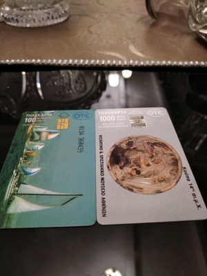 Phone card used, slightly scratched and dirty
