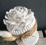 Boho plaster candlestick new