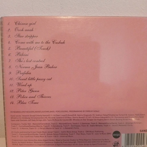 Agent Provocateur – Peep Show CD, released by luxury lingerie brand Agent Provocateur