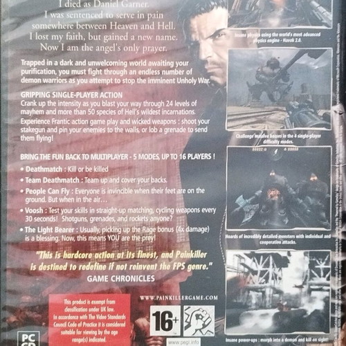 Painkiller Heaven Has a Hitman PC game like new