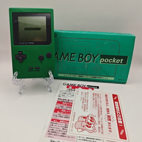 Game Boy Pocket green boxed used, official Nintendo console