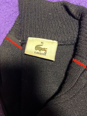 Lacoste ζακέτα XL μαύρο με κόκκινες λεπτομέρειες σαν καινούργιο