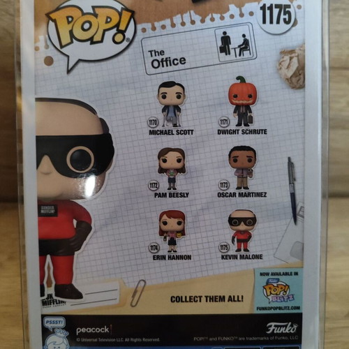 Funko POP! The Office Kevin Malone Superhero like new