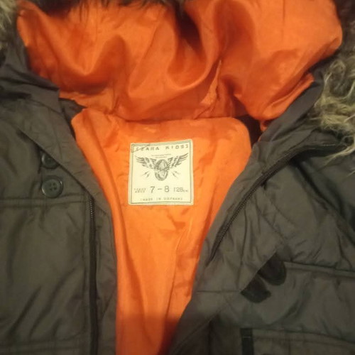 Zara boys jacket new green and orange