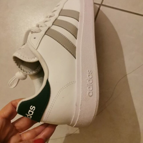 Adidas right shoe size 42 white gray like new