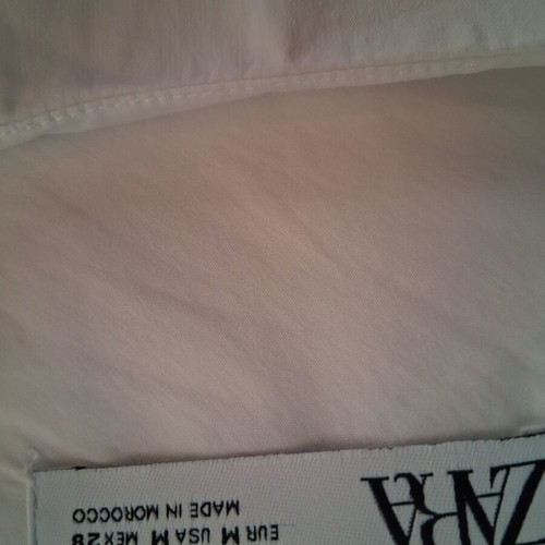 Zara sleeveless shirt, white, size M / 38 / 10