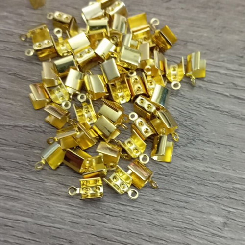 Metallic 10mm connectors pack of 57, gold color