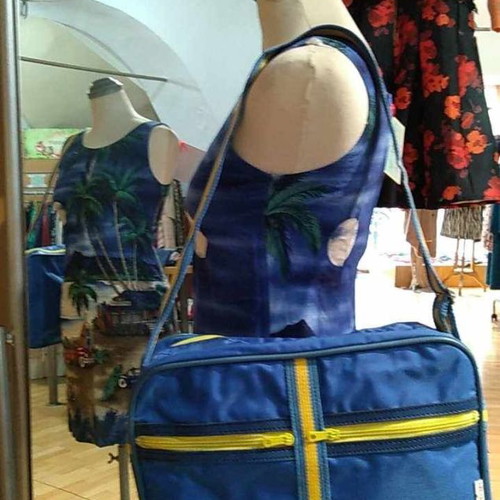 Vintage Lyc Sac school bag new, 1980s style
