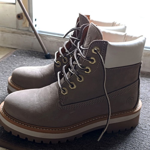 Lumberjack Kristy leather ankle boots new, gray and beige, size 36