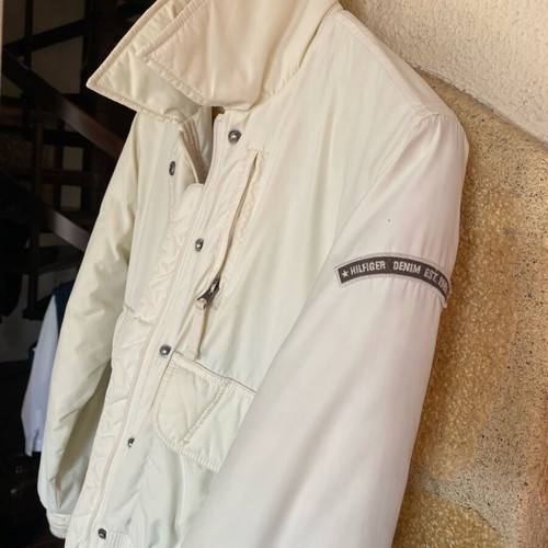Tommy Hilfiger jacket white beige like new, medium size