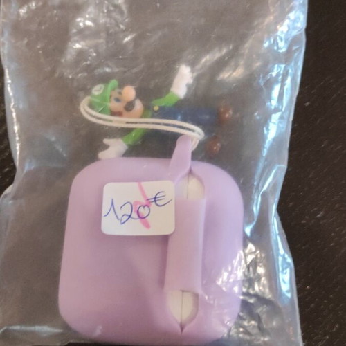 Apple AirPods 4 μεταχειρισμένα με θήκη φόρτισης και δώρο θήκη Super Mario