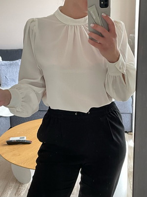 Koton white office blouse like new, size XS