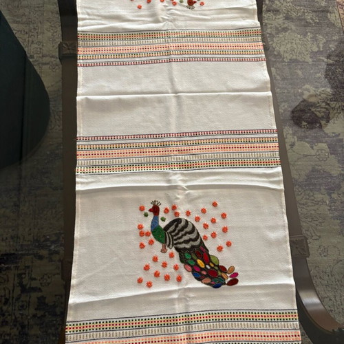 Handmade embroidered runners with details new
