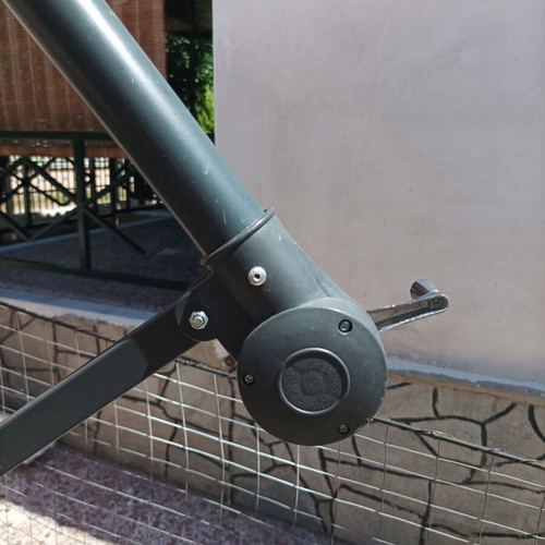 Garden umbrella 3.5m used with solar LED lights and weights