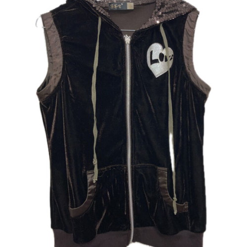Y2K vest S brown like new