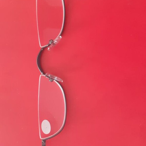 Presbyopia Glasses +1.00 with Metal Half-Moon Frame New, Black