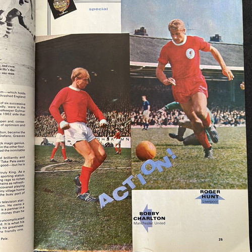 World Cup England 1966 Program used, authentic football collectible