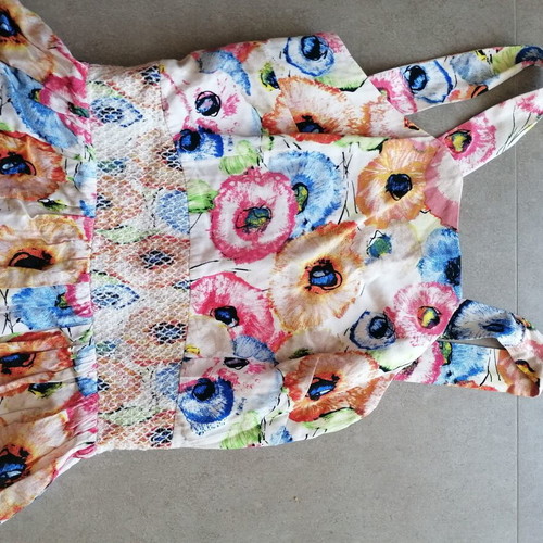 Floral dress like new, colorful, size S