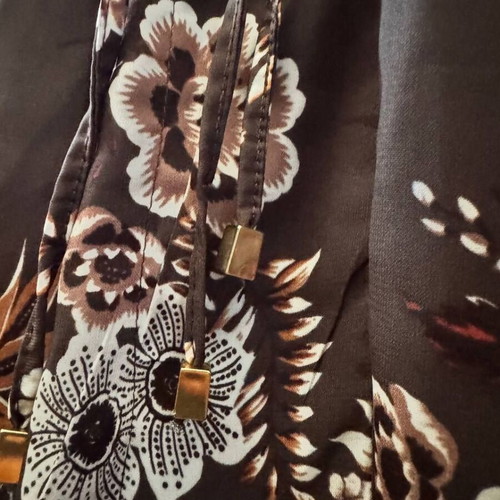 Sfera floral kimono maxi cardigan size S like new, brown and orange