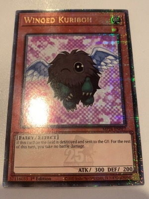 Winged Kuriboh Yu-Gi-Oh! card like new, vintage