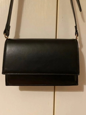 Zara black crossbody shoulder bag