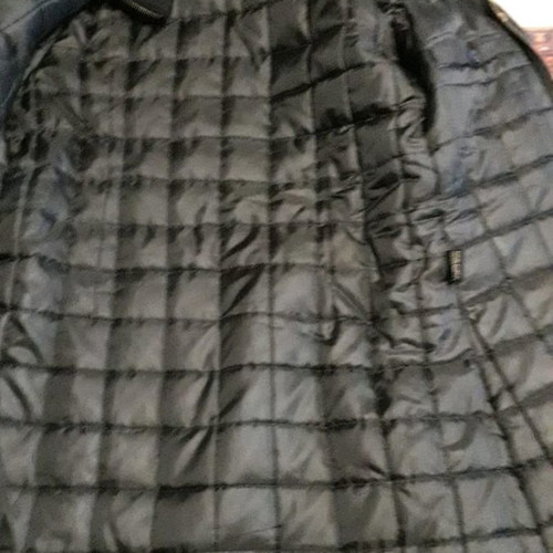 Women's long insulated jacket used, size M, black
