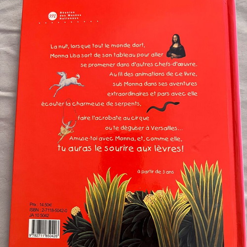 Où es-tu Monna? interactive children's book, like new, Greek language
