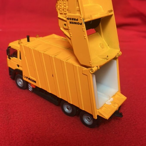 Toy garbage truck used, metal