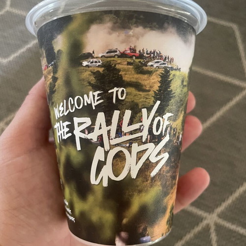 EKO Acropolis Rally of Gods 2026 Reusable Cup like new, official WRC merchandise