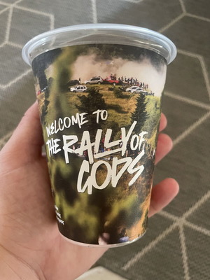 EKO Acropolis Rally of Gods 2026 Reusable Cup like new, official WRC merchandise