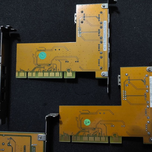 PCI expansion cards pack of 5 used, USB and Firewire