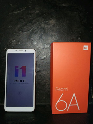 Redmi 6A smartphone like new, 2GB RAM, 16GB storage, gold