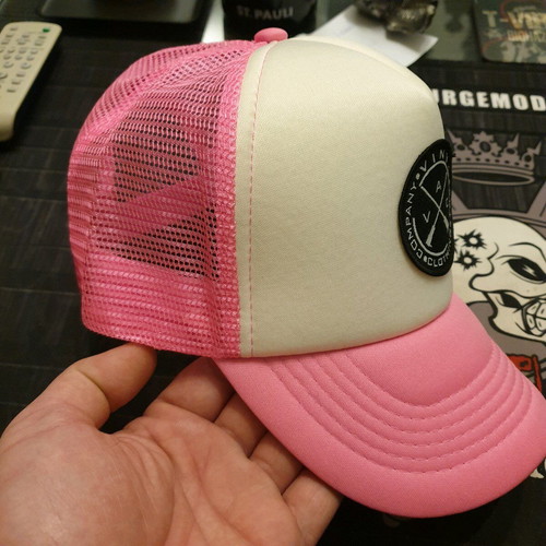 Vinyl Art Clothing hat new, white pink