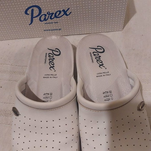 Parex women's anatomical slippers size 40 used, white