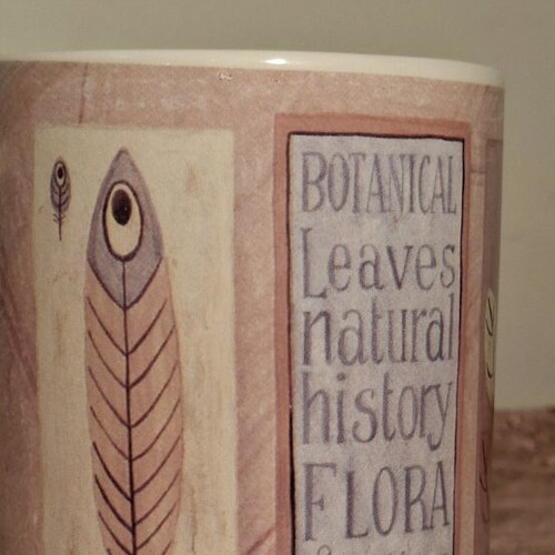 Pink mug with soft design, like new