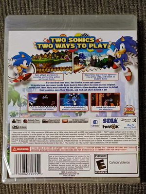 Sonic Generations PS3 game sealed