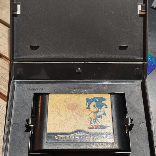 Sonic The Hedgehog Sega Mega Drive game used, original box and cartridge