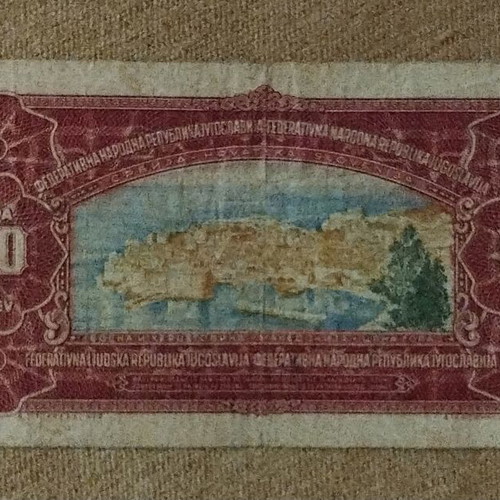 Yugoslavia 100 Dinar 1955 banknote used, rare