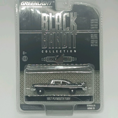 1957 Plymouth Fury 1:64 Green Light Black Bandit Series limited edition new