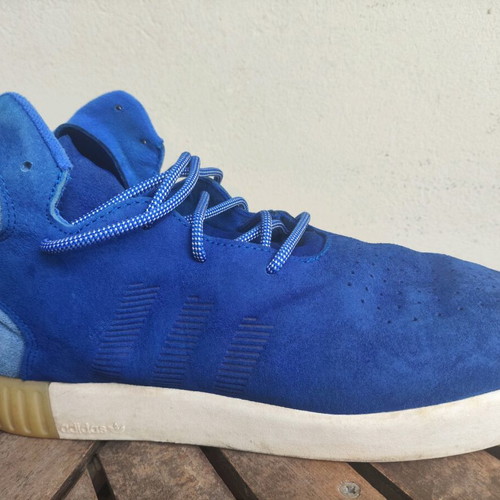 Adidas Tubular Invader men's athletic sneakers size 44 used, blue