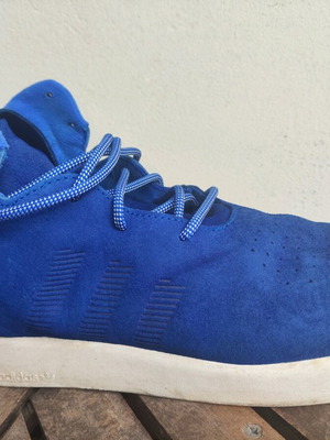 Adidas Tubular Invader men's athletic sneakers size 44 used, blue