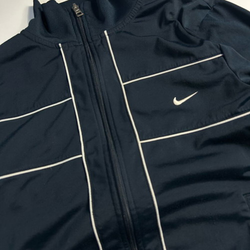 Nike Vintage Y2K Fleece Solo Swoosh used, size S, black with white stripes