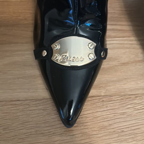Guess leather boots black size 37 new
