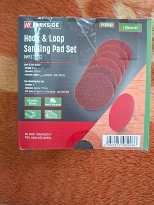 Polishing disc set new, 6 pieces, 125 mm diameter