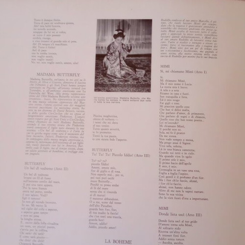 Maria Callas vinyl record like new, Puccini heroines