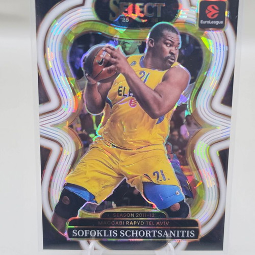 2025-26 Panini Select EuroLeague Sofoklis Schortsanitis Bronze Checker Prizm card