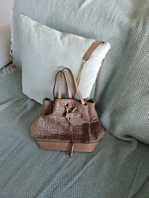 KEM leather shoulder bag like new brown