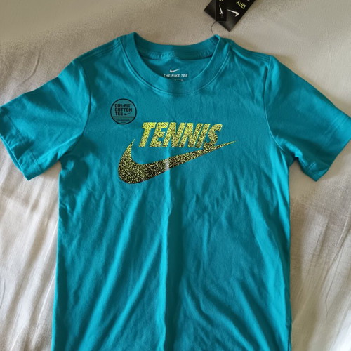 Nike dri-fit cotton t-shirt for children height 128-137cm, turquoise